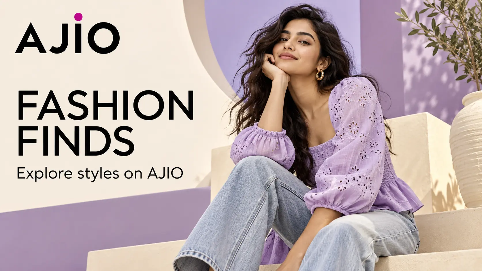 AJIO Fashion Finds promotional banner